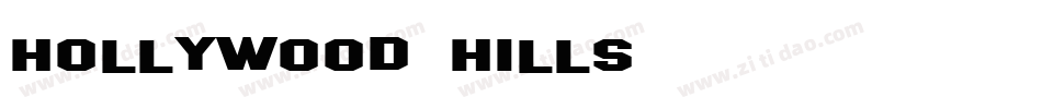 Hollywood Hills字体转换
